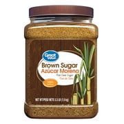 Great Value Brown Sugar Plastic Jar 3.3 lbs. (1.5kg), Non-GMO