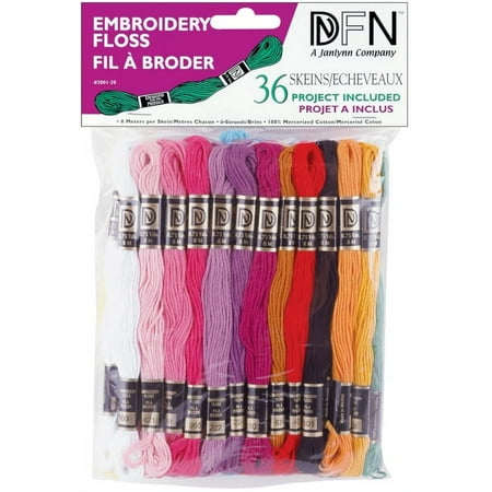 UPC: 0029064001303 | Janlynn Cotton Embroidery Floss Pack 8.7yd 36/Pkg-Pastel Colors