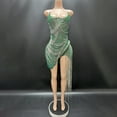thumbnail image 1 of Novance Y2428-J Robes de Soirée Femmes Perles Chaîne à Pampilles Vêtements pour Femmes Automne 2023 Élégante Robe de Soirée pour Femmes Cristal Rouge, 1 of 5