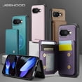 thumbnail image 5 of Decase for Google Pixel 9A Case (6.3") 2025, PU Leather Magnetic Phone Case with Removable Magnetic Wallet Purse, Compatible with Mag Safe, Lightweight Protective Slim Thin Cover,Purple, 5 of 12