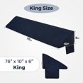 thumbnail image 2 of Almohada en forma de cuña Vekkia King para cabecero o colchón Gap Blue, 2 of 7