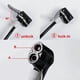 thumbnail image 3 of Bicycle Pump Hand Pump Aluminum Alloy 100/120 PSI Hose Gauge Bike Tire Inflator Schrader Presta Valve Fork Portable Mini Pressure Bike Accessory Black, 3 of 5
