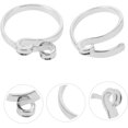 thumbnail image 3 of 2pcs Accessories Sewing for Thimbles Knitting Crafting Adjustable Guide Women Metal Guided Tools, 3 of 5