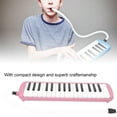 thumbnail image 4 of CUITING LIZEALUCKY 32 Piano Keys Melodica Musical Education Instrument  Piano Keyboard Harmonica Wind Musical Instrument with Portable Carrying Bag for Beginners[Pink], 4 of 9