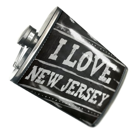 

NEONBLOND Flask Chalkboard with I Love New Jersey