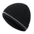 thumbnail image 2 of Yigetop Neon Beanie Adult Reflective Knit Beanie Hats Warm Winter Hats Headwear for Work,Running Winter Hats for Women Black One Size, 2 of 9