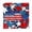 B, variant on Independence Day Shower Curtain 71x71 Inch, Patriotic Holiday Party Bathroom Partition Decor with Hooks for 4th of July
