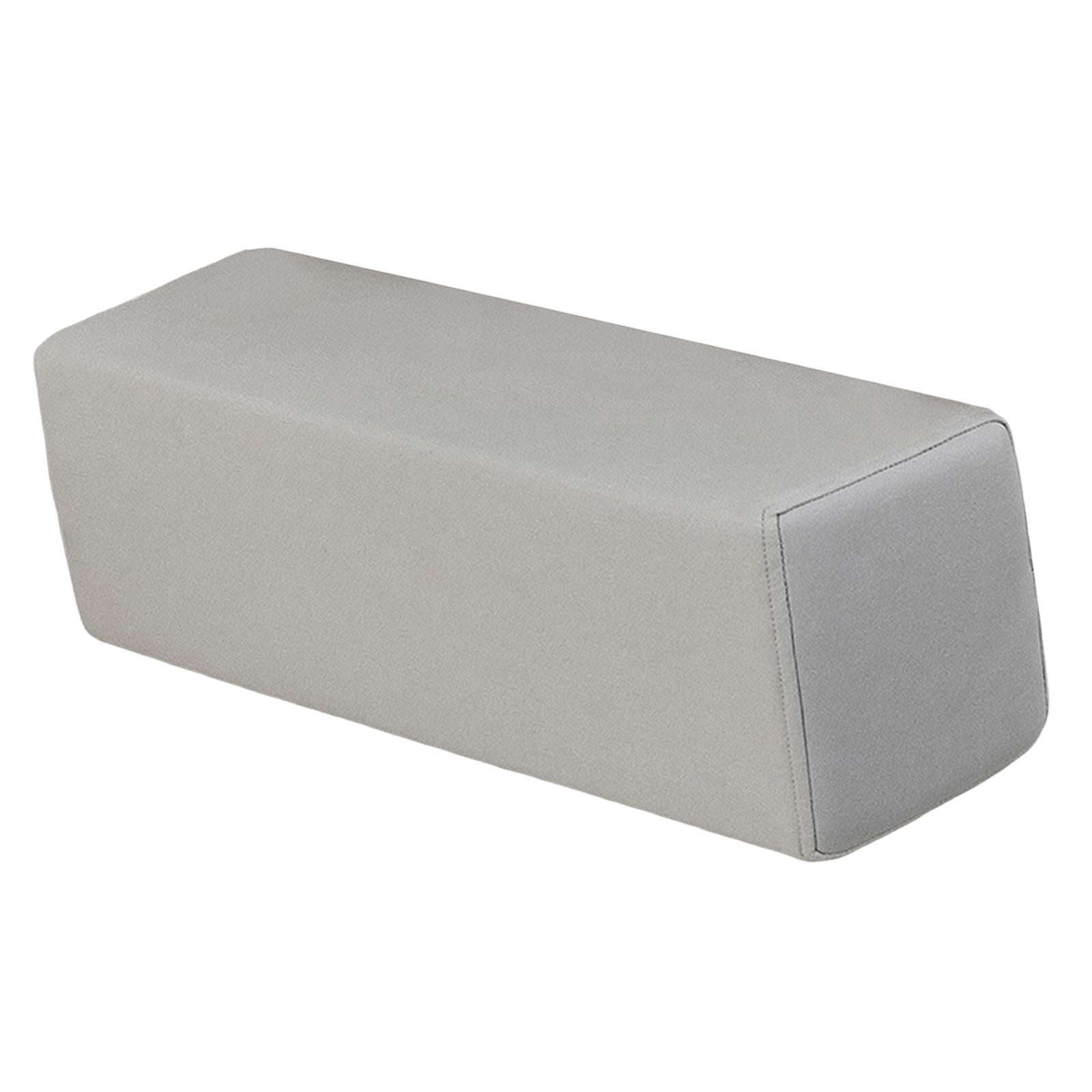 FashionCha Sofa Arm Rest Pillow Couch Armrest Rectangular Booster High Density Foam Cushion Light Gray