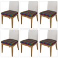 thumbnail image 2 of Rateoe Rainbow Houndstooth Pattern Square Couch Cushion Covers, Sofa Furniture Protector Slipcover with Bottom Tie rope, Soft Non-Slip Non-Wrinkle Non-Sticky-Six Piece, 2 of 7