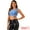 Light Blue, variant on DARING DIVA Women's Sparkly Party Cutout Glitter Crop Top 2XL Purple