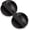 Black, variant on Star Haven 2 Pcs Self Adhesive Door Stop for Floor,Gold | Stainless Steel Half Dome Stoppers, Wall Protector for Home Office, Prevents Slamming, Durable Base Bumper Design