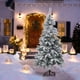 thumbnail image 1 of PTOOTP Árbol de Navidad artificial con hojas flocadas, árbol de Navidad realista, árbol de Navidad falso para fiestas, decoración del hogar., 1 of 7