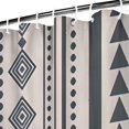 thumbnail image 3 of Blue Geometric Triangle Circle Pattern Shower Curtain 72"x72" ,Bathroom Decorative Shower Curtains Set with 12 Hooks,Modern Waterproof Washable Shower Curtain, 3 of 6