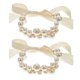 thumbnail image 1 of pulseras de ramillete de boda con perlas, elegantes pulseras de cinta de perlas para dama de honor, para mujer, para decoración de bodas y fiestas, 1 of 7