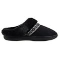 thumbnail image 2 of Isotoner Women's Eco-Comfort Memory Foam Faux Fur Indoor/Outdoor Slipper (Black, XL(9.5-10)), 2 of 4