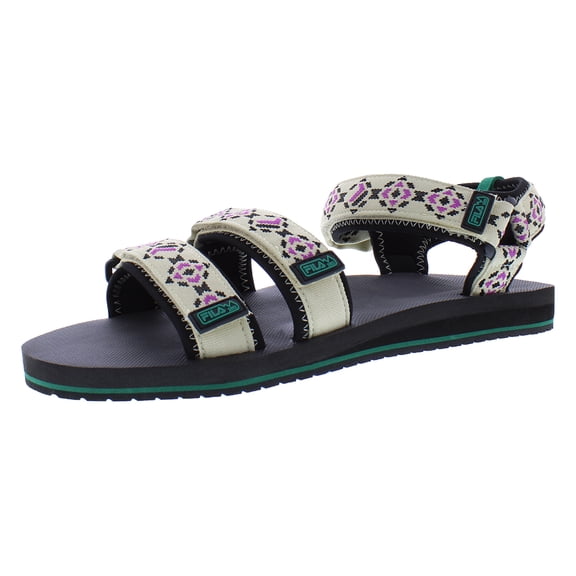 Fila Drifter TS Sandal Mens Shoes Size 10, Color: Cream/Black/Pink