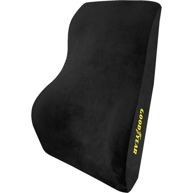 Goodyear Back Support Pillow for Office Chair or Car, Pure Memory Foam