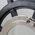 thumbnail image 2 of Nagina International Premium Matte Black Ship Wheel | Aluminum Porthole Mirror | Captain Maritime Beach Home Decor Gift (36 Inches), 2 of 6
