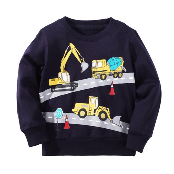 Vêtements pour Grands Garçons Vêtements Garçons 4t Chandail d'Automne pour Garçons Chandail à Col Rond Décontracté pour Enfants Chandail Imprimé Chandail en Molleton Élégant Vêtements Purs pour Enfant (Jaune, 4-5 Ans)