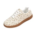 thumbnail image 3 of Willtoo Womens Floral Print Sneakers Casual Lace‑Up Retro Trainer Shoes Lightweight Fashion Flats for Daily Outings, 3 of 6
