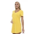 thumbnail image 3 of Women's Casual Dress Loose Fit V-Neck Nightgown, M, Yellow, by Ambesonne, 3 of 3