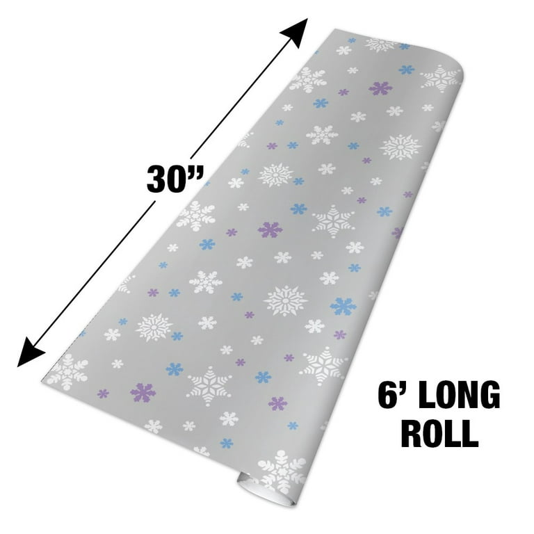  AoDao Gift Wrapping Paper Roll Premium Wraps All Occasions -  Blue Gray : Everything Else