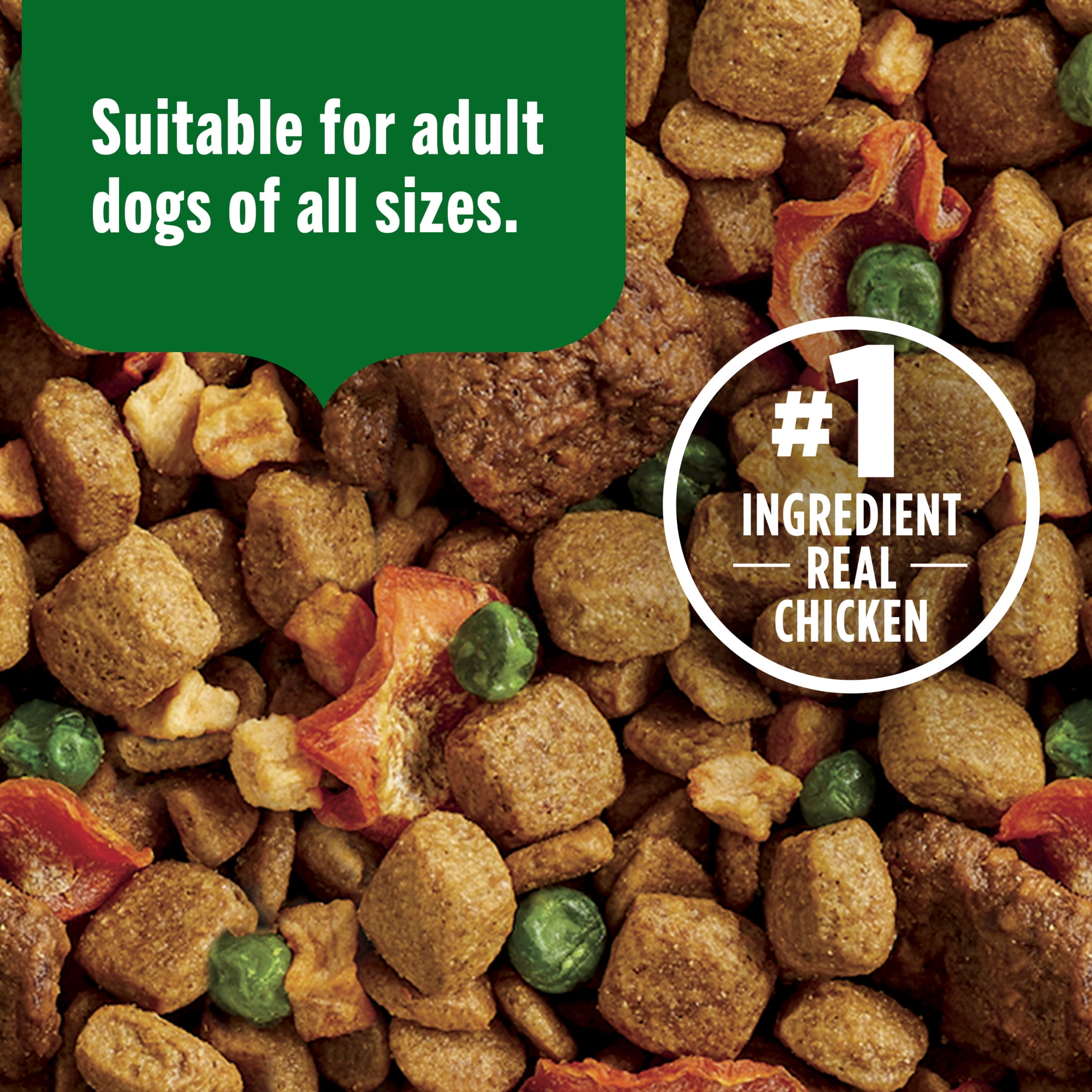 Nutrish Dish Chicken & Brown Rice Recipe with Veggie & Fruit Blend Dry Dog Food, 3.75 lb. Bag (Rachael Ray)