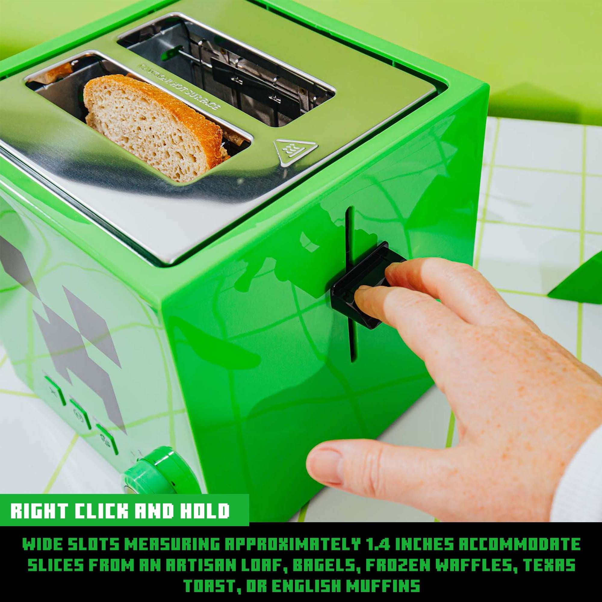 Minecraft Green Creeper Toaster Walmart