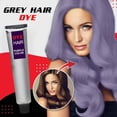 thumbnail image 2 of Color gris plateado permanente para el cabello crema peinado para de Halloween mujeres hombres - Púrpura Yinane cera de color de cabello cera de cabello, 2 of 7