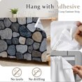 thumbnail image 6 of Rustic Stone Wall Cabinet Curtains for Shelves, Farmhouse Natural Country Art Privacy Curtain for Closet Self Adhesive, Dust-Proof Drapes for Closet Storage Room Classroom Doorway, 32"W x 55"L, 6 of 9