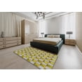 thumbnail image 4 of Ahgly Company Indoor Square Patterned Brown Gold Novelty Area Rugs, 5' Square, 4 of 6