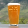 thumbnail image 3 of Bevvee Pint Glass 16 oz Bold 2025 Great Grandpa Great Grandpa Gifts Beer Glasses, 3 of 4