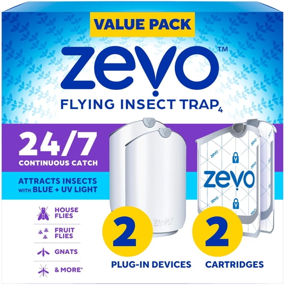 Trampa para Insectos Voladores ZEVO Zevo 2 Enchufable con Luz UV