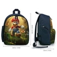 thumbnail image 2 of Super Mario Backpack Lightweight School Bag Durable Casual Daypack 12.6x9.4x5.9 Inch, 2 of 6