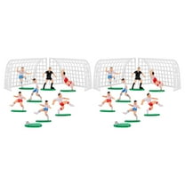 FONDOTIN 2 Sets Soccer Goal Frame ABS Cake Decoration for Soccer Theme Cake Decoration