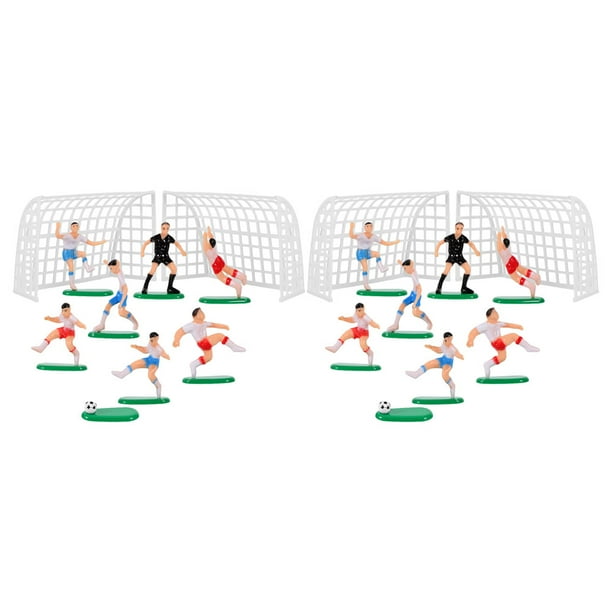 GOOHOCHY 2 juegos de decoraciones para tartas de cumpleaños de fútbol, decoración para tartas de cumpleaños de fútbol, decoración para fiestas con temática deportiva.