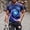 Dark Blue#1, variant on T Shirts for Man,Men Casual Fashion Printing Round Neck Pullover Fitness Sports Shorts Sleeves T Shirt Blouse Dark Blue M