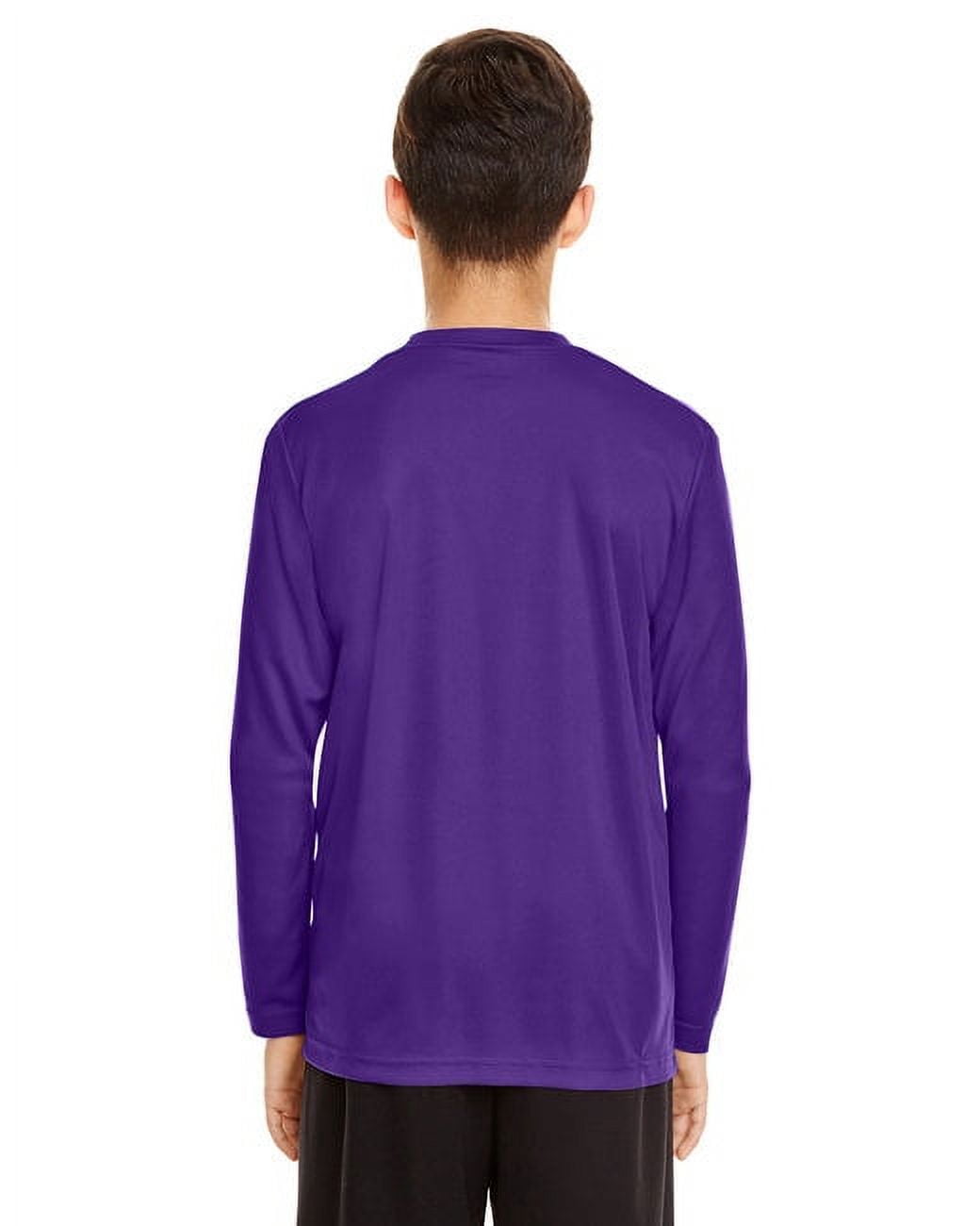 Youth Zone Performance Long-Sleeve T-Shirt, Sport Purple L Youth Zone Performance Long-Sleeve T-Shirt, Sport Purple L