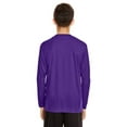 thumbnail image 2 of Youth Zone Performance Long-Sleeve T-Shirt - SPORT PURPLE - S, 2 of 3