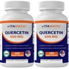 2 Pack - Vitamatic Quercetin 500mg Supplement - 120 Veggie Capsules