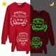 thumbnail image 2 of Sudadera navideña a juego para la familia, diseño exclusivo, luminoso, lista de Naught, 2 of 3
