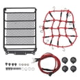 thumbnail image 2 of RC Car Roof Rack, Portable LED Lights RC Roof Rack Luggage  For 1/10 1/12 1/14 Universal RC Car Round, 2 of 8