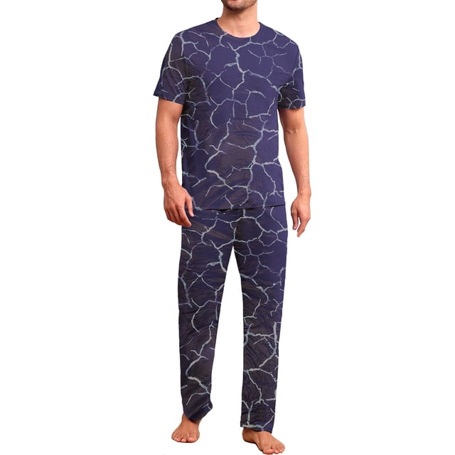 Conjunto De Pijama Shendy Vendy 2 Piezas Para Hombre Elegante Camisa Pantalon