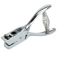 thumbnail image 2 of Oval Manual Hole Puncher For And Craft Use Silver Single Hole Paper Punch Tool 8 Page Capacity Portable Card And Id Paper Punch, 2 of 9