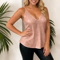 thumbnail image 6 of Craaazy Womens Sequin Tank Top, V-Neck Sleeveless Sparkle Blouse for Club, Date Night, Party, or Layering Gifts, 6 of 7