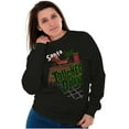 thumbnail image 5 of Funny Christmas Santa Touched Down Sweatshirt for Men or Women Brisco Brands S, 5 of 6