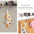 thumbnail image 2 of Orange Star Anise Hand Towels 2 PCS, Winter Kitchen Towel Ultra Soft and Highly Absorbent,Decorative Fingertip Face Towel for Bathroom Hotel, 28.3"x14.4", 2 of 5
