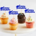 thumbnail image 3 of Decoración para cupcakes Ercadio Happy Graduation con purpurina azul x24, 3 of 7