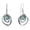 Swirl-Teal Turquoise, variant on JQUEEN Sterling Silver Boho Earrings for Women Trendy, Turquoise Jewelry for Women