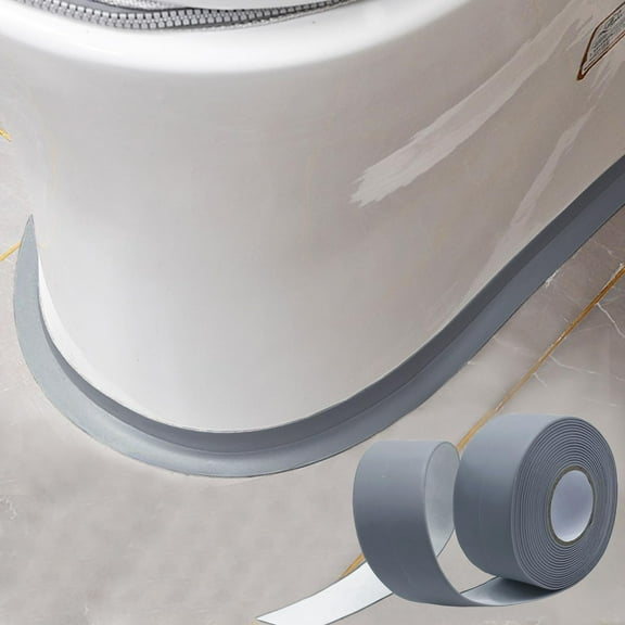 Caulk Strip, 1.5" x 10.5Ft Self Adhesive Caulk Tape, PVC Waterproof Sealing Tape for Bathroom Bathtub Kitchen Toilet Wall（1PCS）